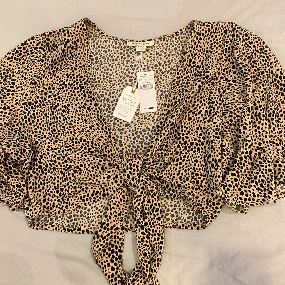 printed tie top